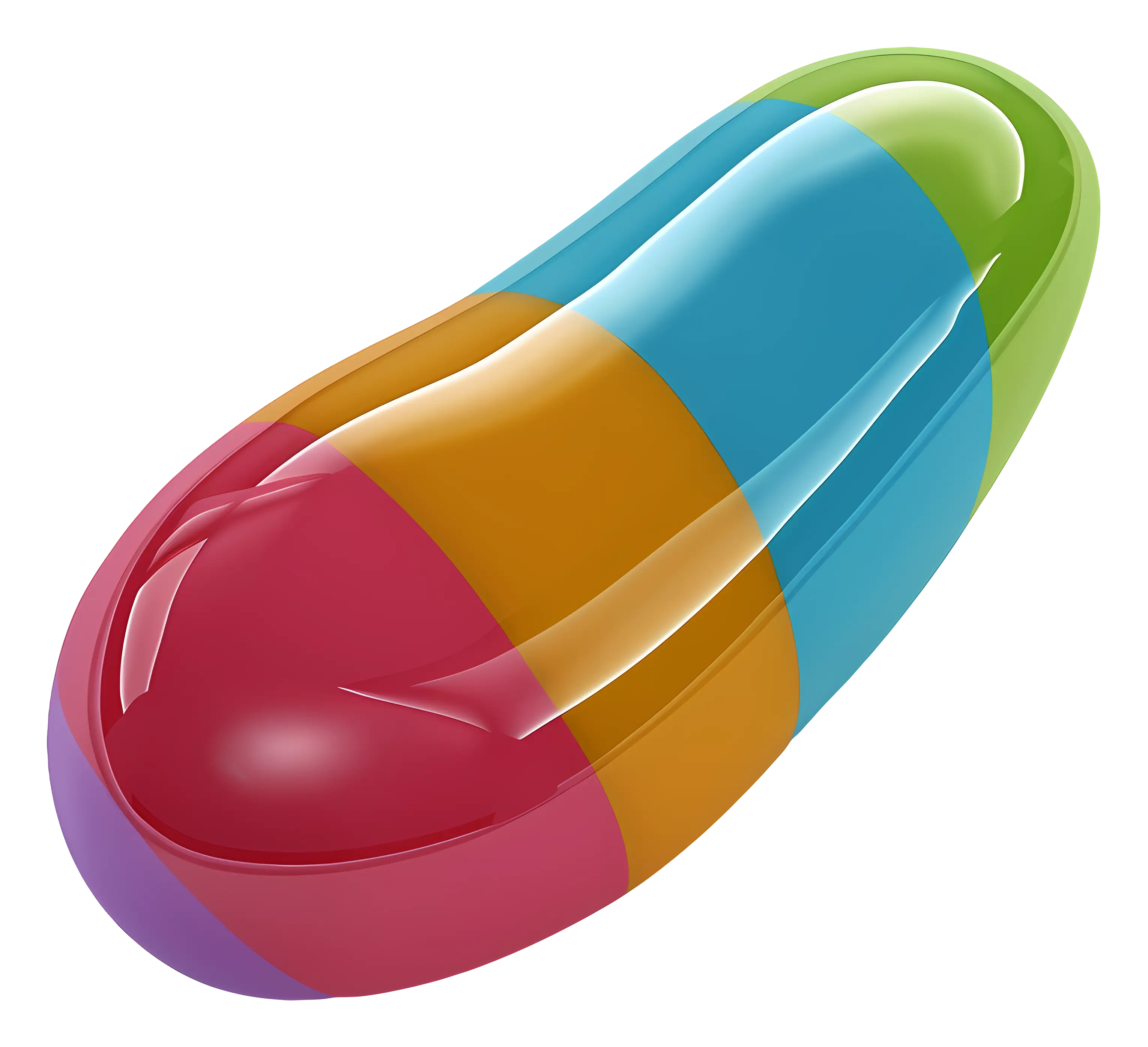 Multicolor Capsule Pill