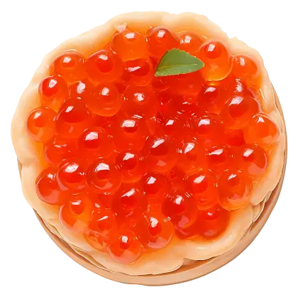 Orange Caviar Tart Illustration