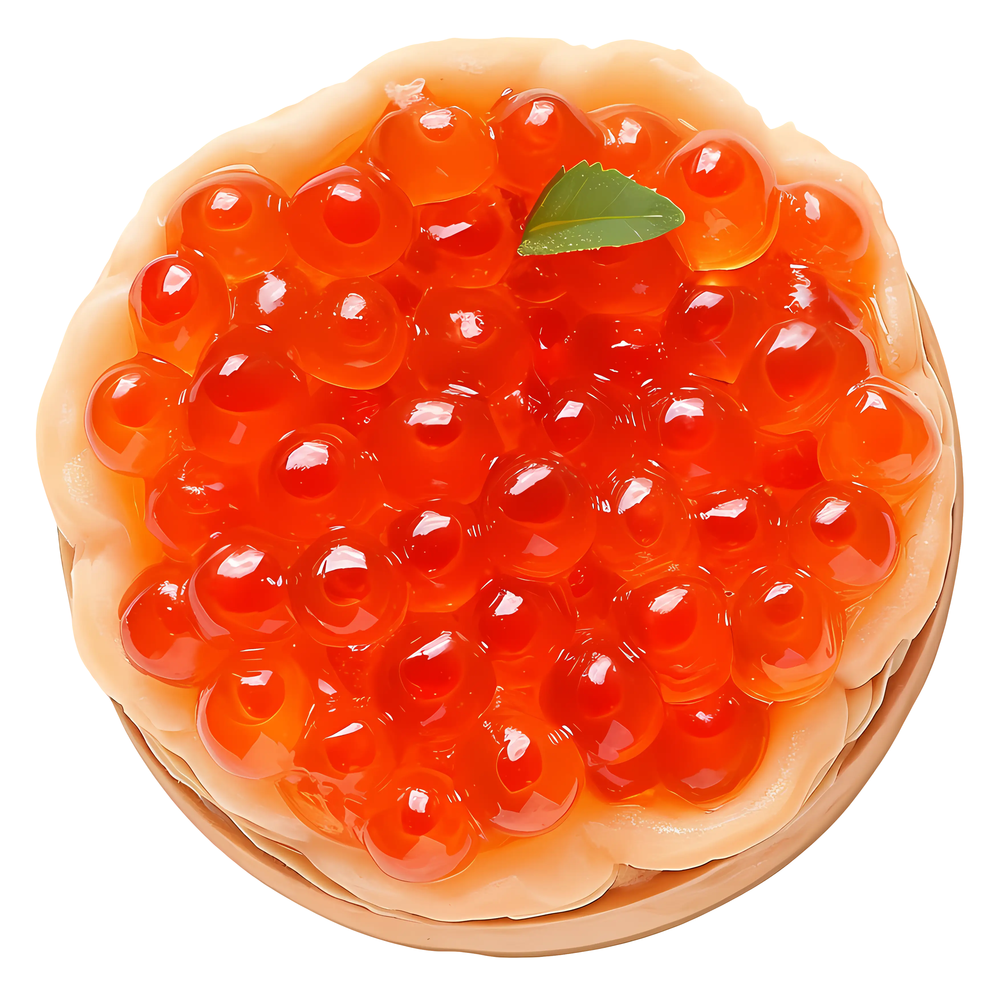 Orange Caviar Tart Illustration