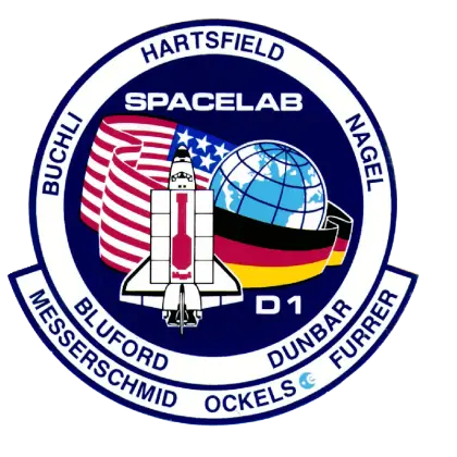 Spacelab Mission Patch with Flags