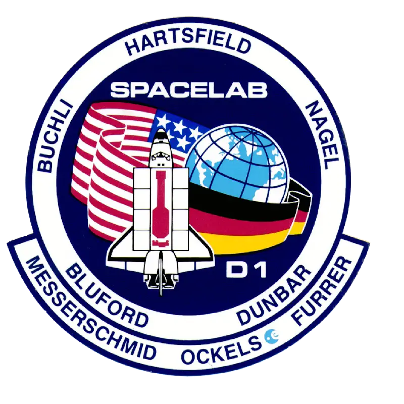 Spacelab Mission Patch with Flags