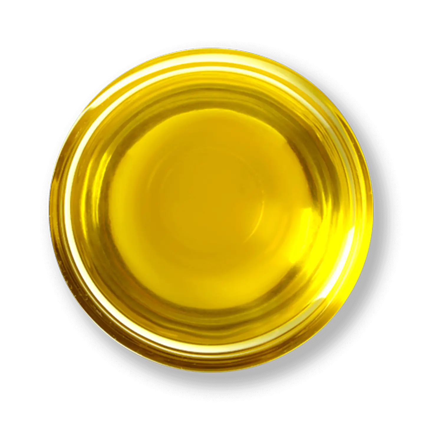Transparent Bowl of Yellow Oil
