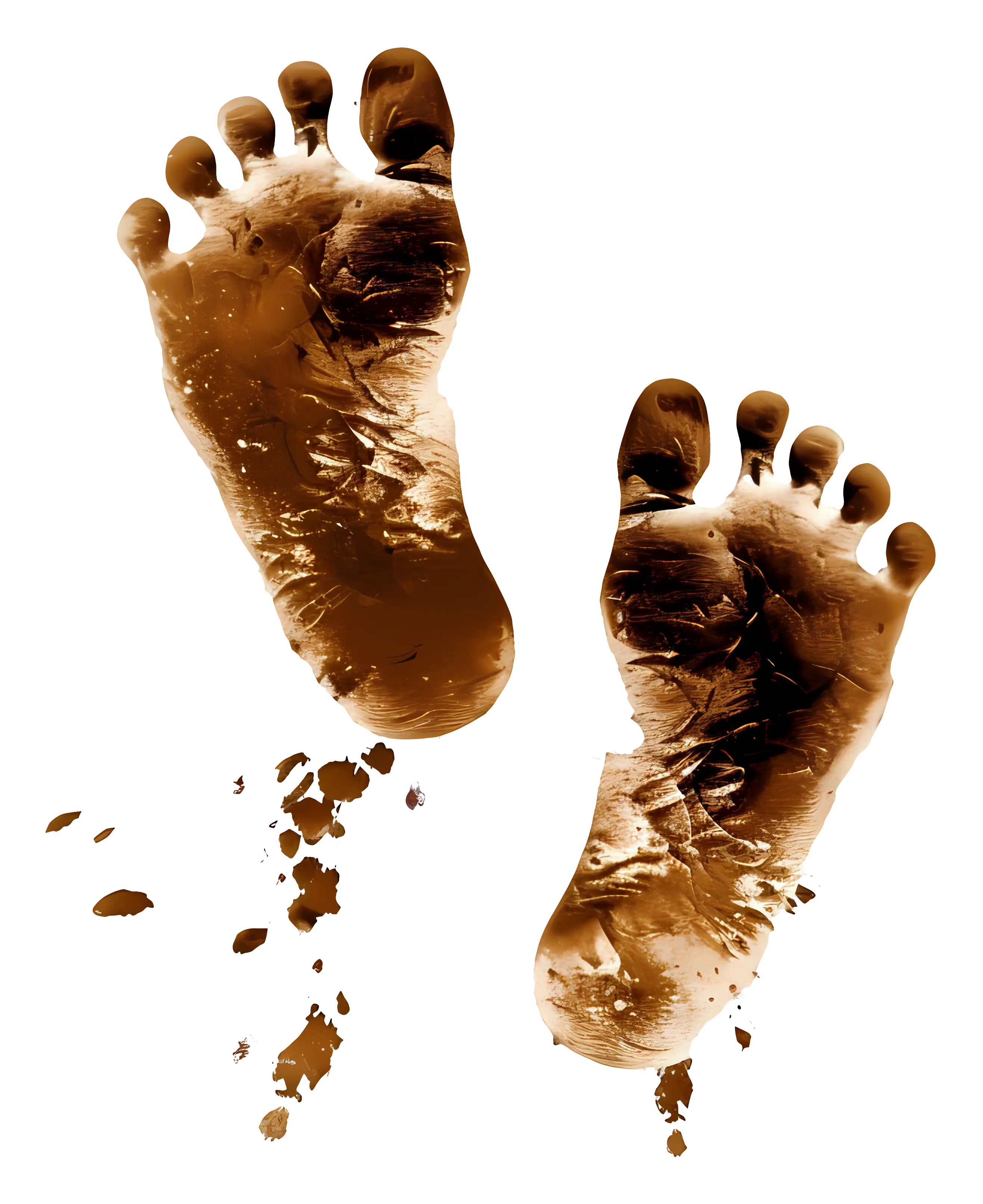 Muddy Footprints Illustration