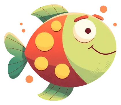 Colorful Cartoon Fish Illustration