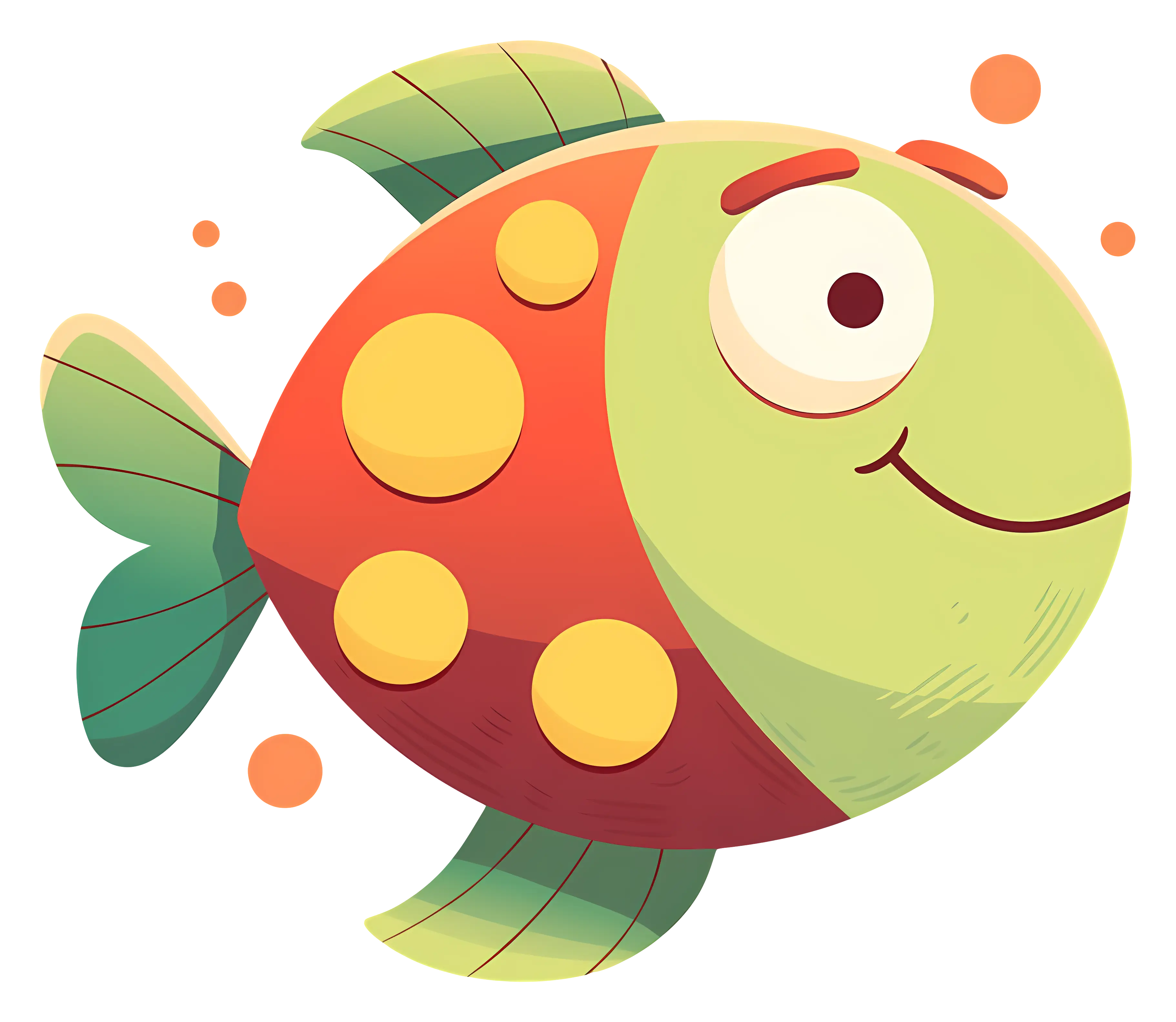 Colorful Cartoon Fish Illustration