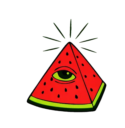 Watermelon Pyramid with Eye