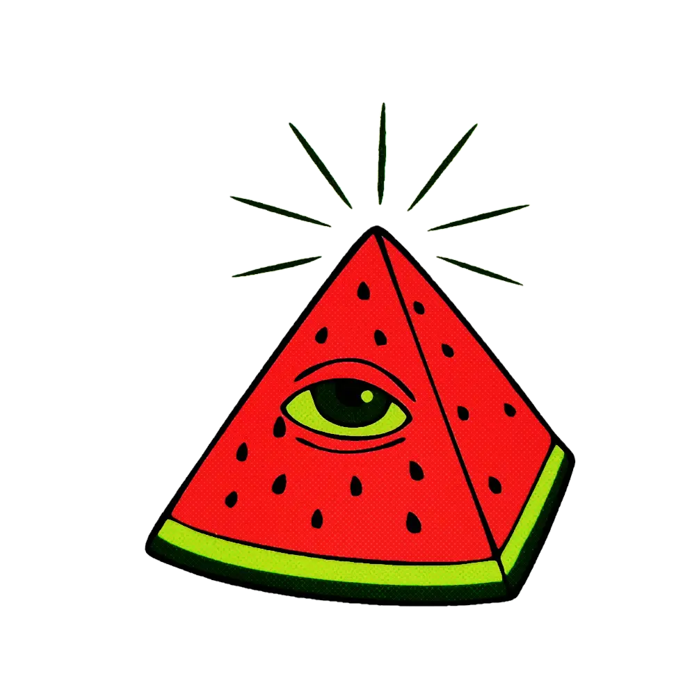 Watermelon Pyramid with Eye