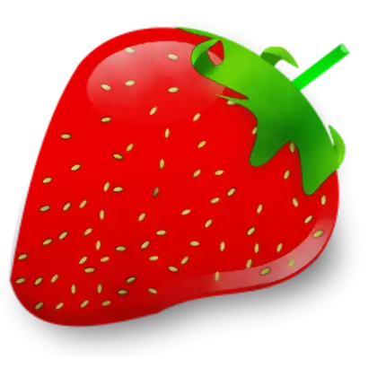 Juicy Red Strawberry Illustration