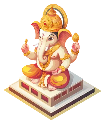 Ganesha Statue Illustration