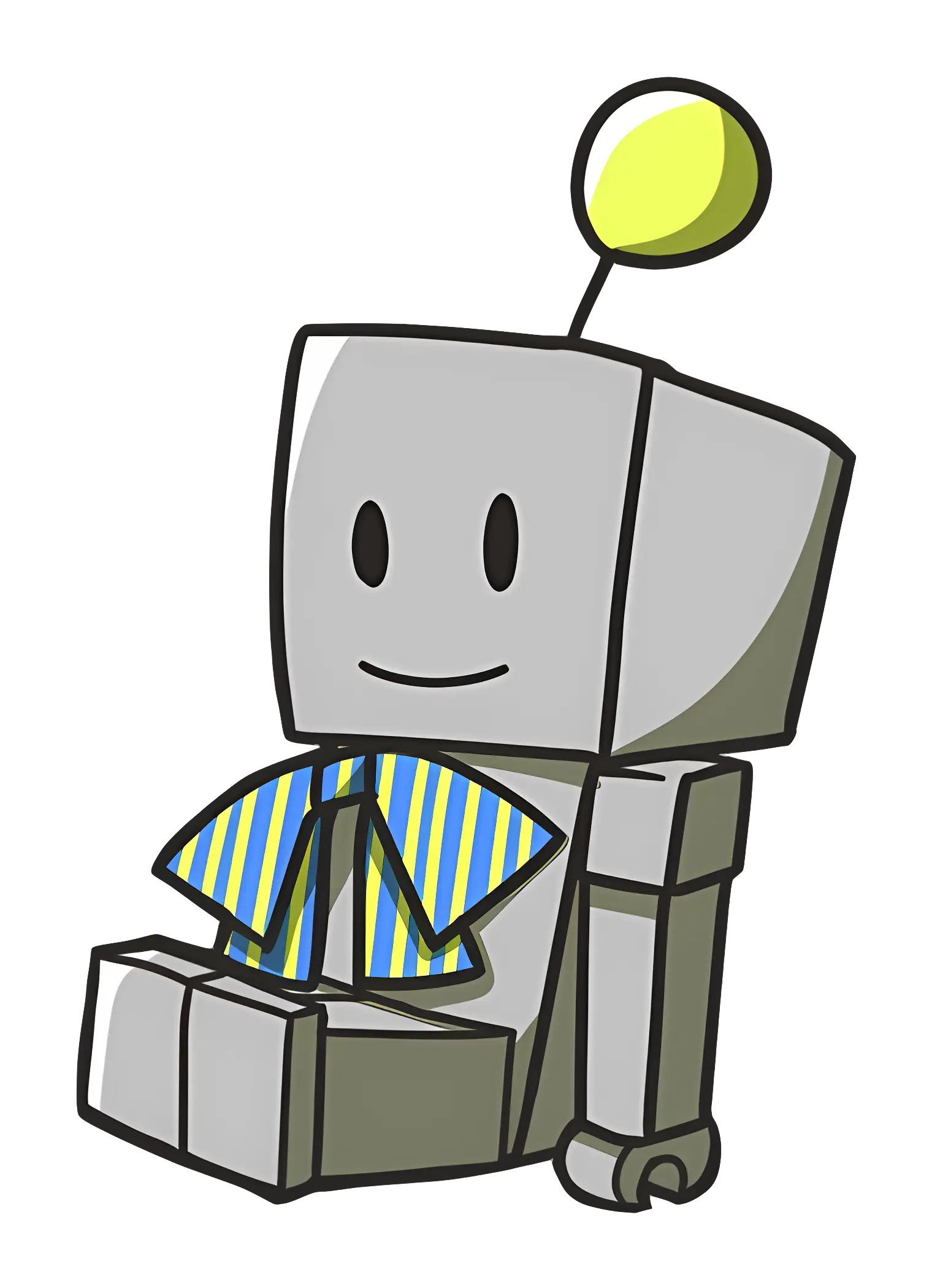 Cute Robot Illustration