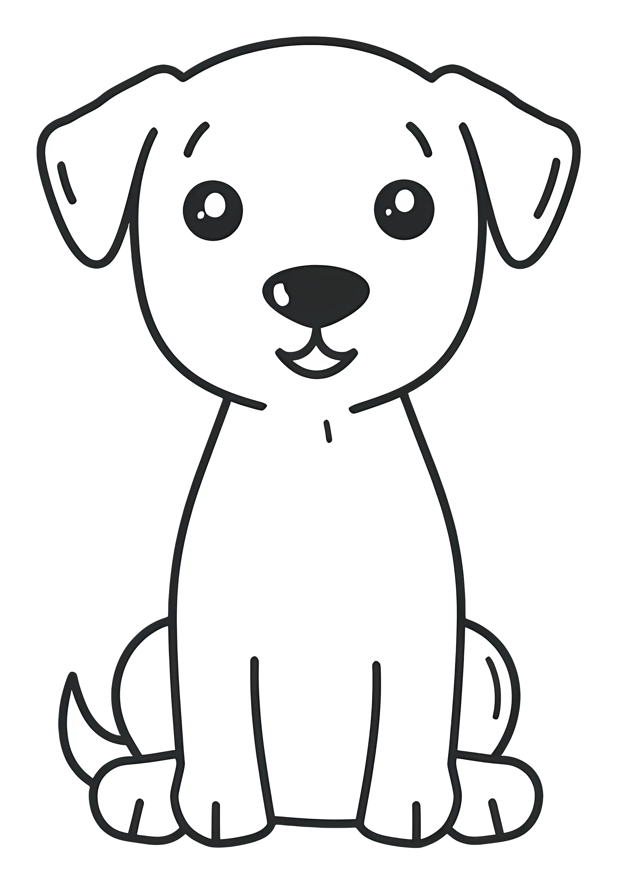 Cartoon Cute Dog Drawing