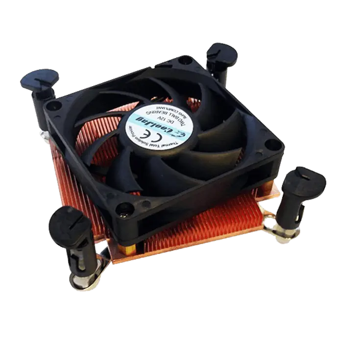 Black Cooling Fan with Heatsink