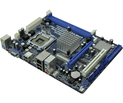 Computer Motherboard with Components