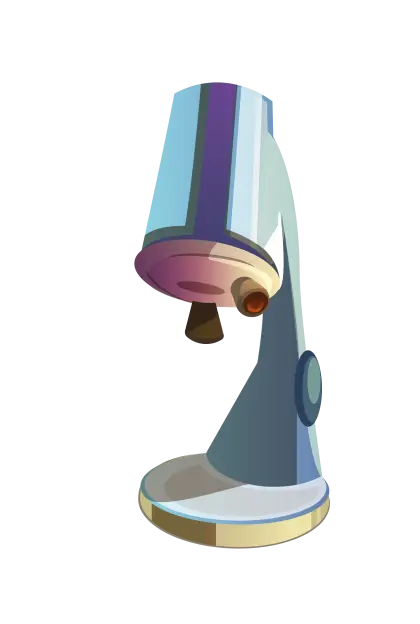 Cartoon Microscope for Scientific Research
