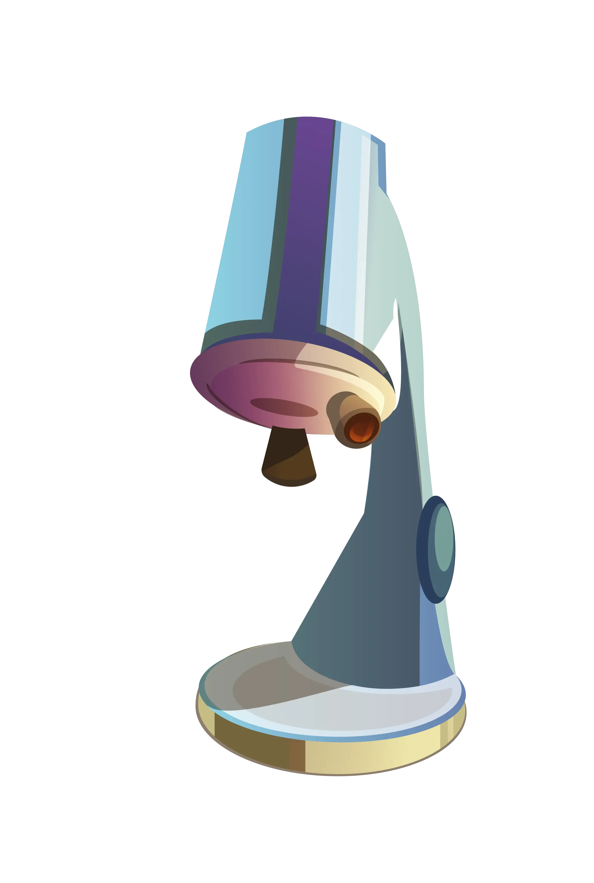 Cartoon Microscope for Scientific Research