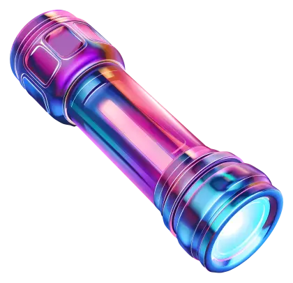 Colorful Flashlight Illustration