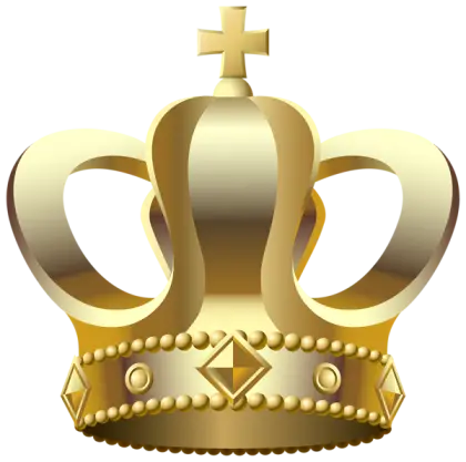 Golden Crown Adorned with Pearls and Gems
