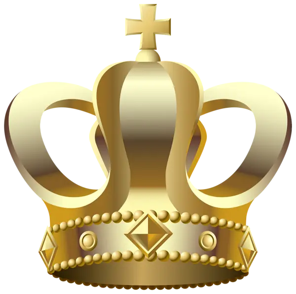 Golden Crown Adorned with Pearls and Gems