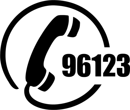 Phone Icon with Number 96123