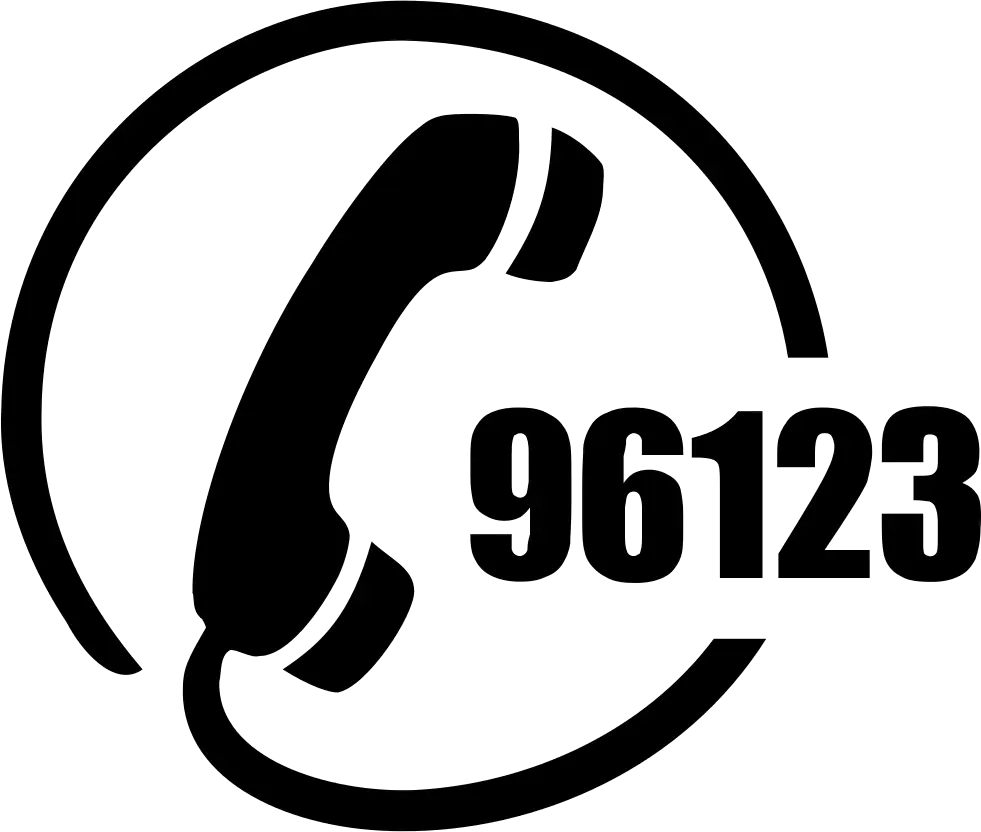 Phone Icon with Number 96123