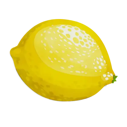 Yellow Lemon Illustration Design
