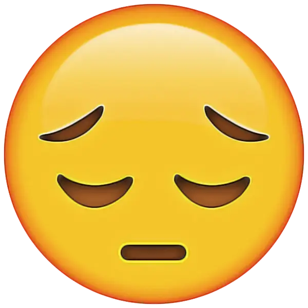 Downcast Feelings Emoji