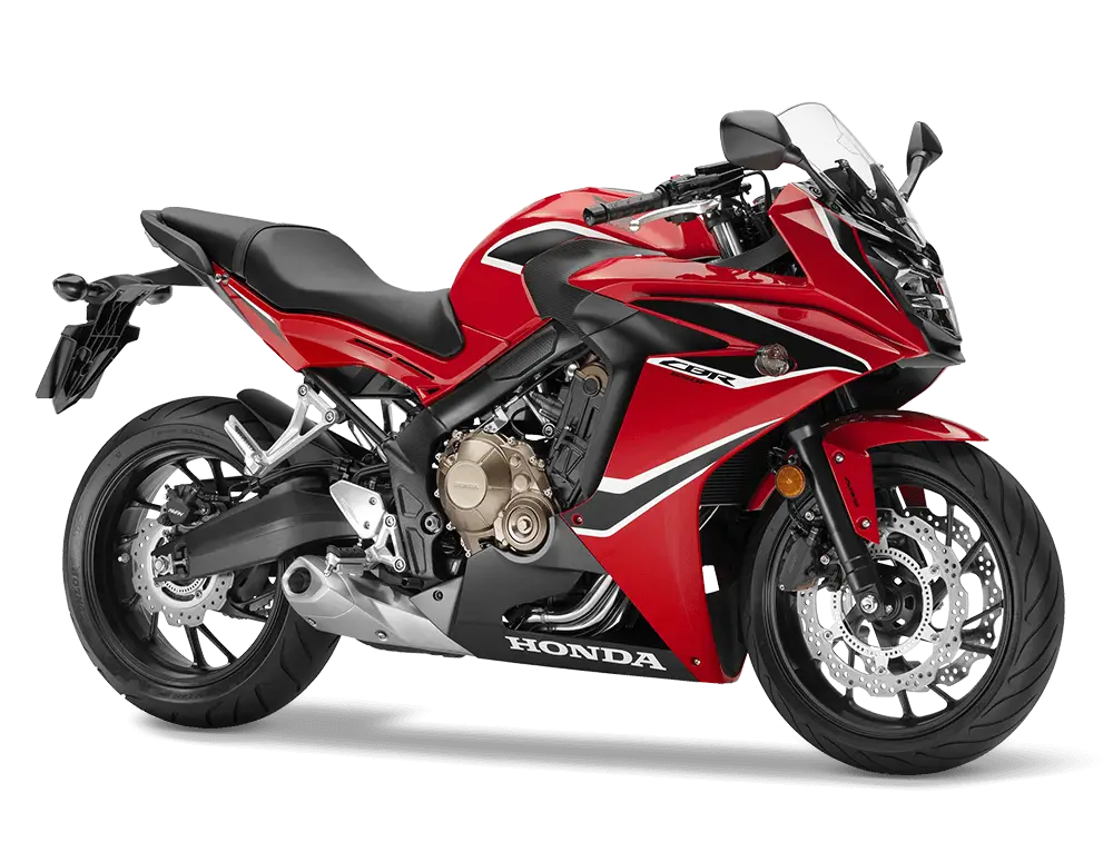 Sleek Red Honda Motorcycle