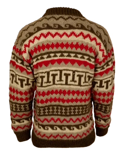 Knitted Sweater with Warm Patterns for Winter