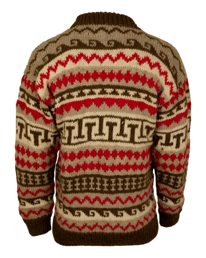 Knitted Sweater with Warm Patterns for Winter