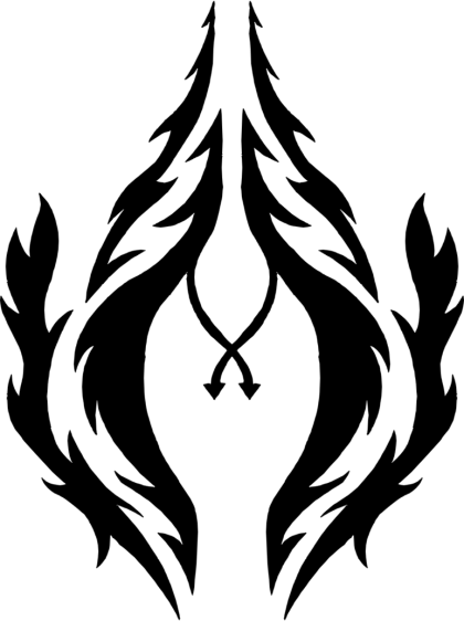 Black Tribal Tattoo Design
