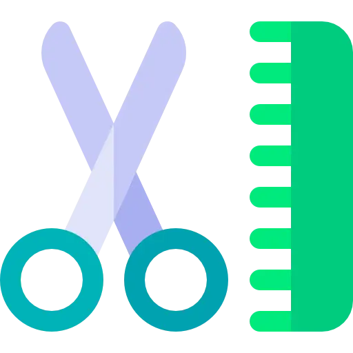 Scissors and Comb for Hair Styling