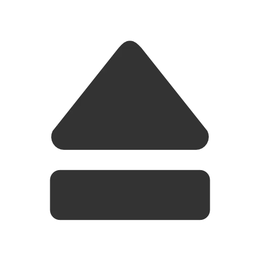 Eject Icon with Triangle Design