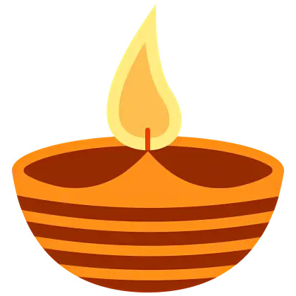 Illuminated Diya Oil Lamp for Diwali Festival