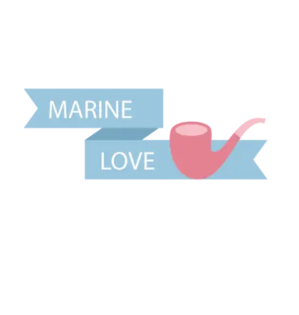 Marine Love Banner with Pipe