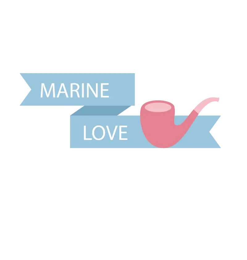 Marine Love Banner with Pipe