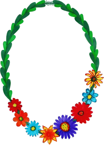 Colorful Flower Garland for Decorative Purposes