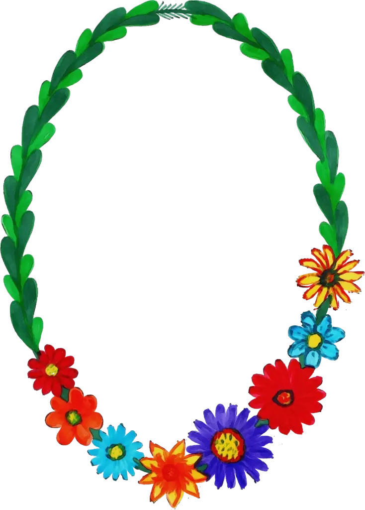 Colorful Flower Garland for Decorative Purposes