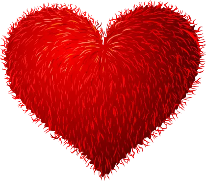 Furry Red Heart Illustration
