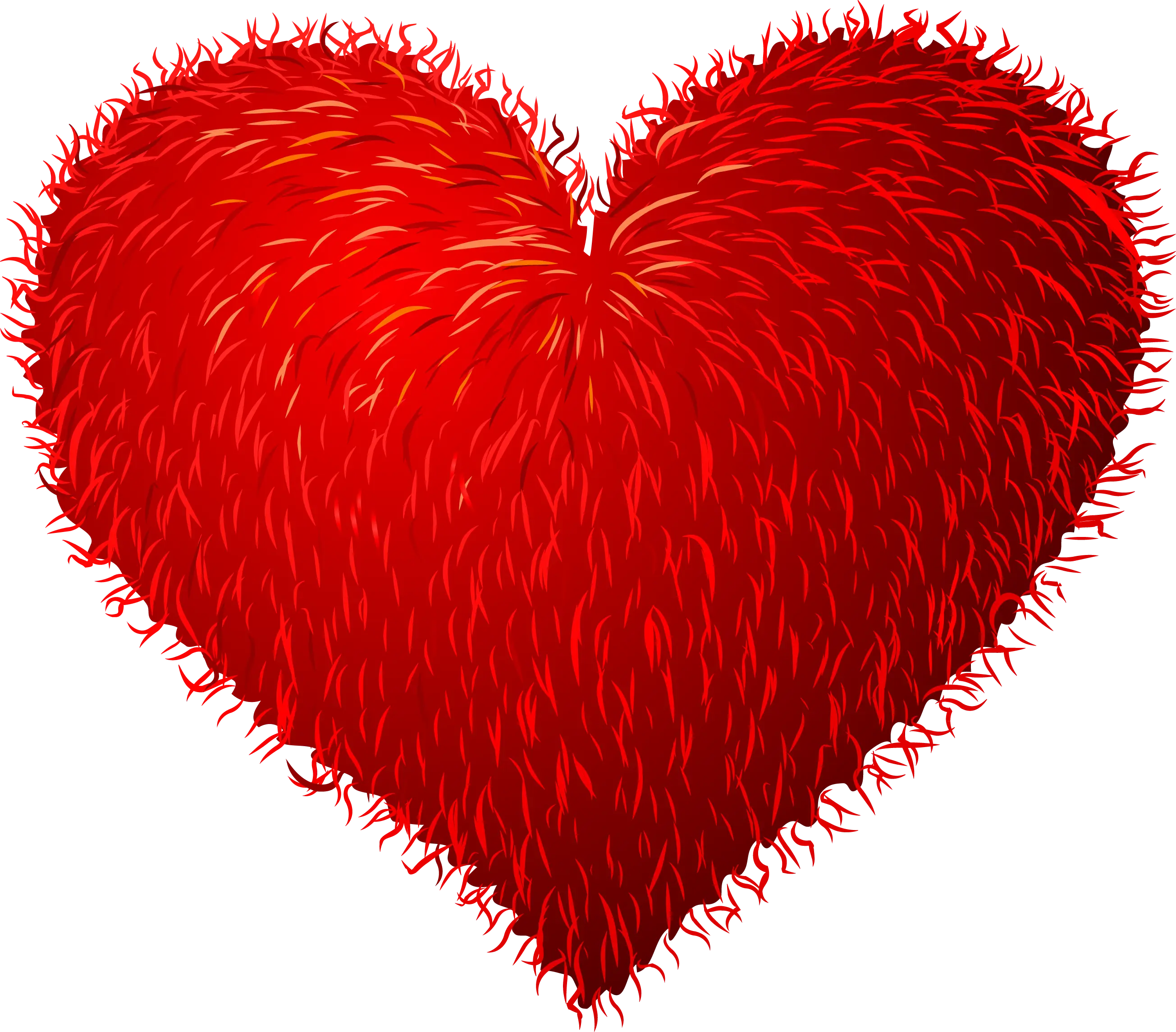 Furry Red Heart Illustration