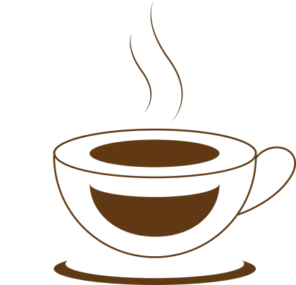 Steaming Coffee Cup Illustration