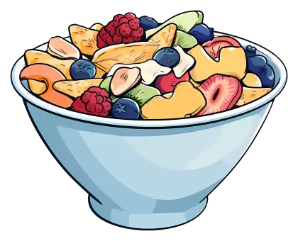 Colorful Fruit Bowl
