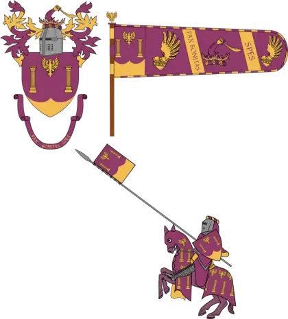 Medieval Knight with Banner