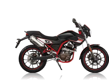 Black and Red Motorcycle