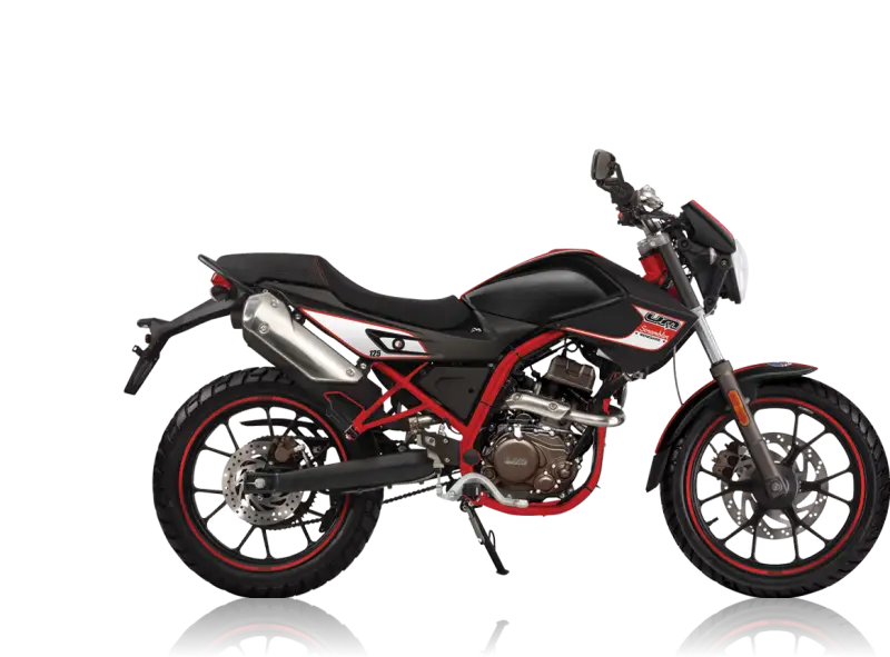 Black and Red Motorcycle