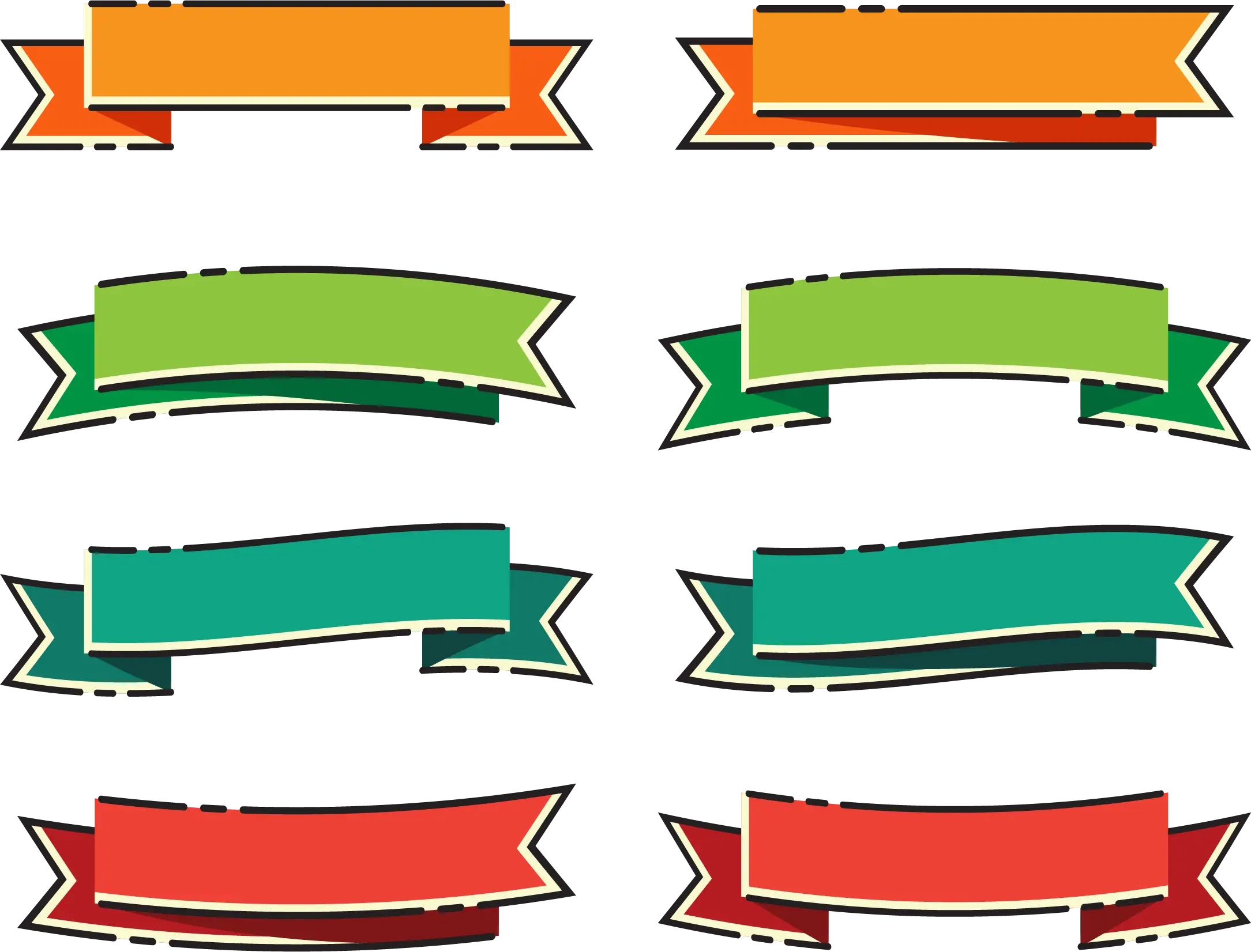 Colorful Decorative Ribbons