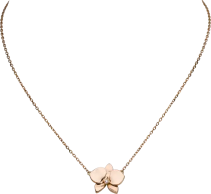 Delicate Necklace with Flower Pendant
