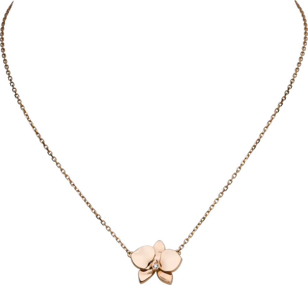 Delicate Necklace with Flower Pendant