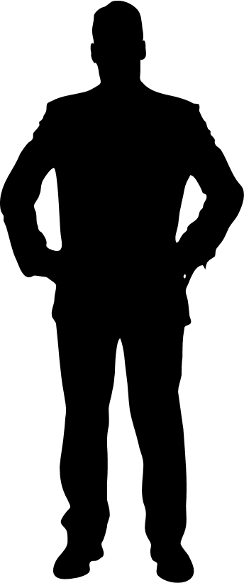 Silhouette of a Standing Man