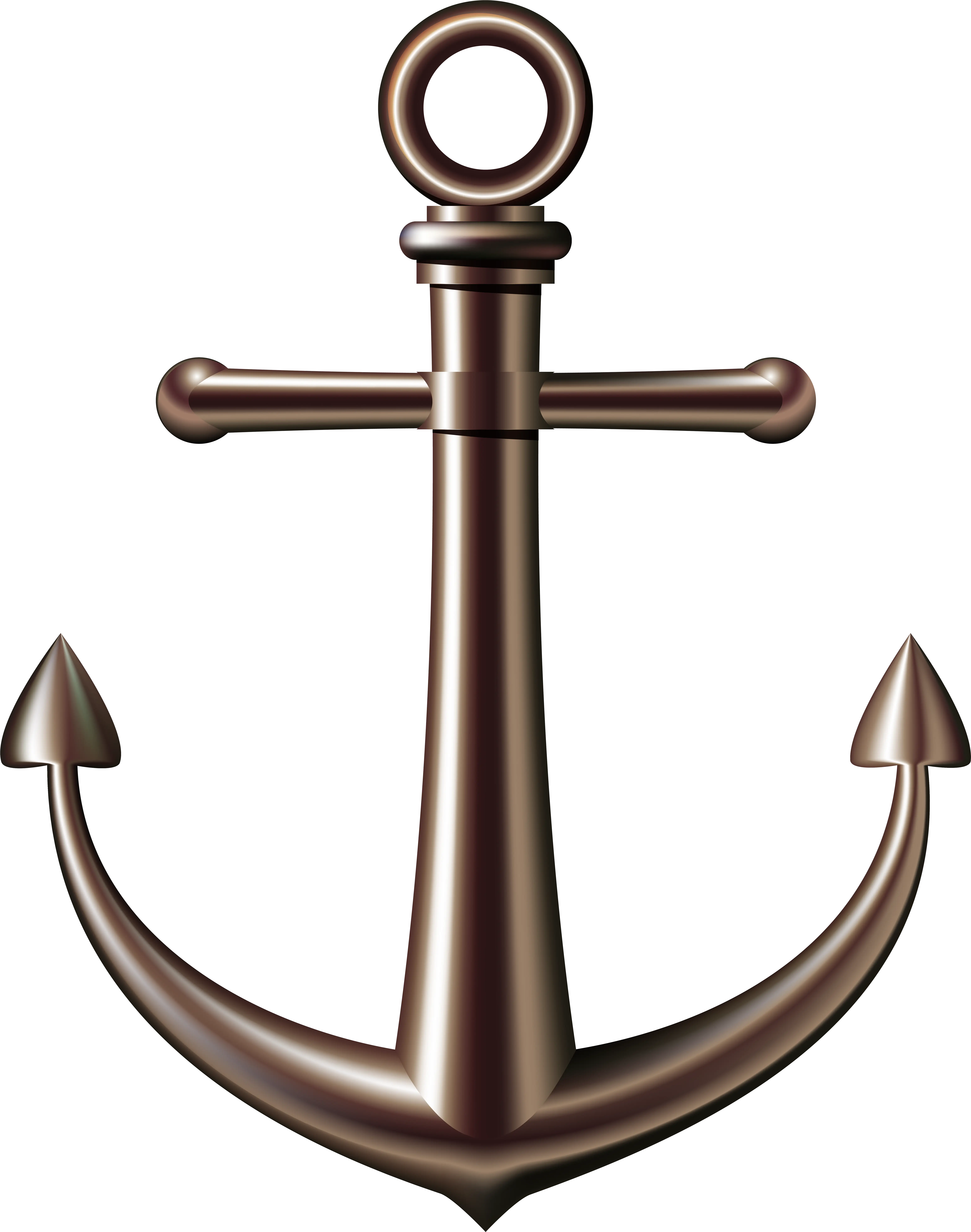 Metal Anchor in Brown Finish