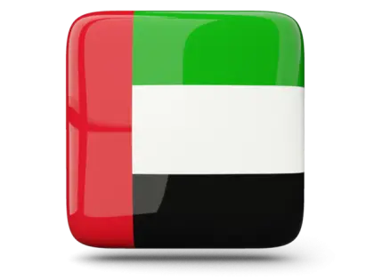 Square Icon with UAE Flag